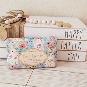 Mia & Co. Easter Luxury Soap Bar Large, Fresh Lavender W/Shea Butter NWT